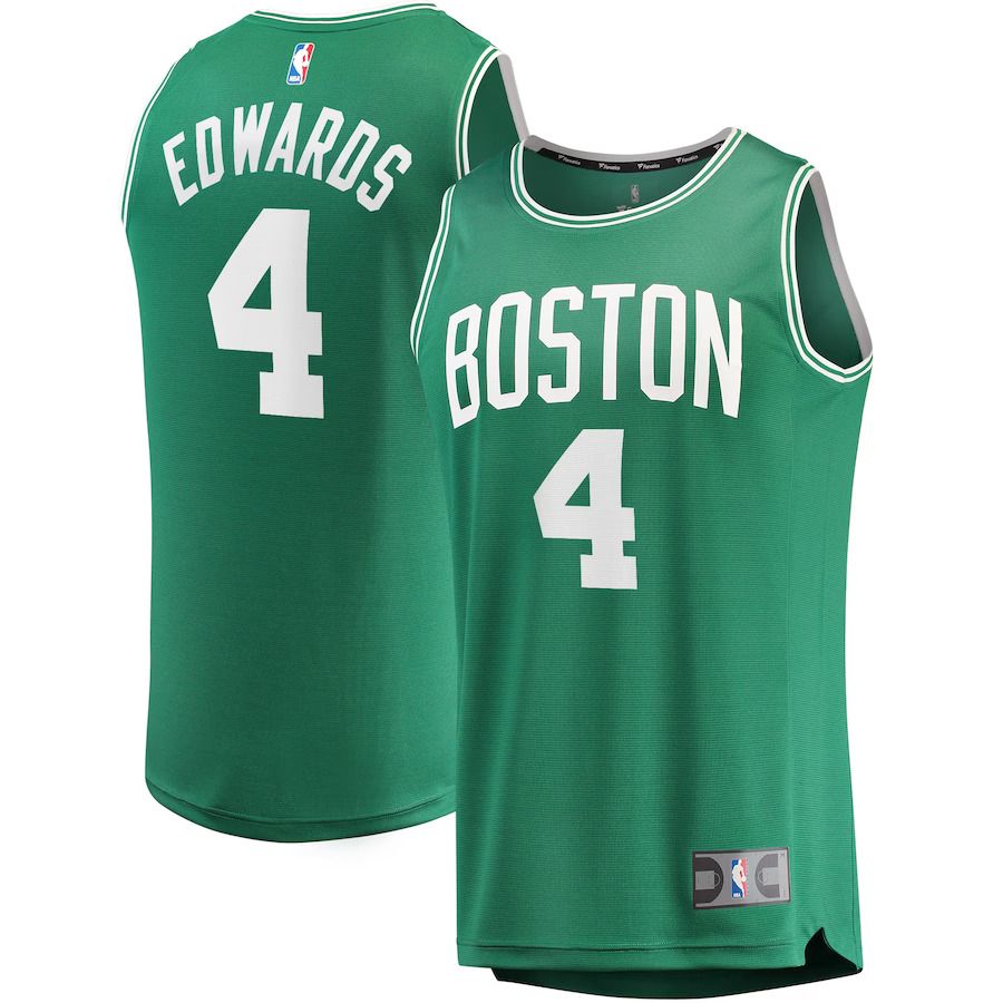 Men Boston Celtics #4 Carsen Edwards Fanatics Branded Kelly Green Fast Break Replica Player NBA Jersey->->NBA Jersey